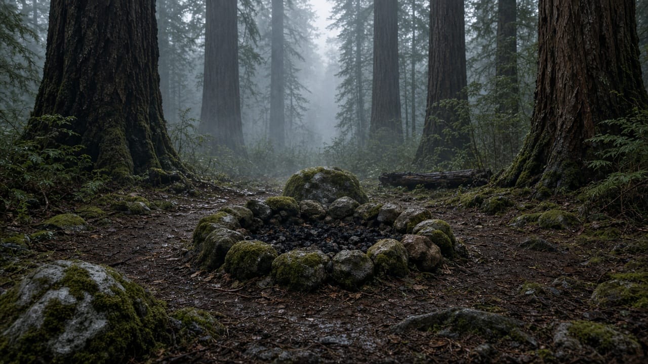 Redwood hold. Overnight only when the steward is off the land. No amplification after dusk.