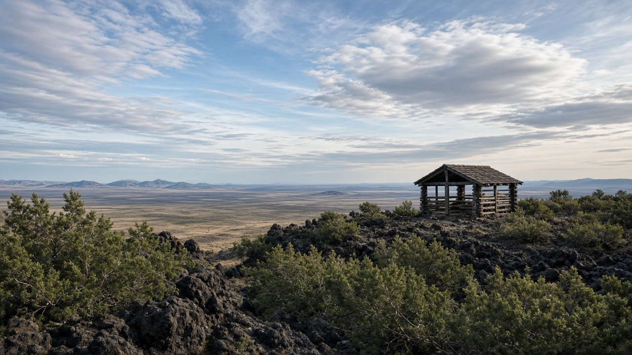 Lava rim above Bend. Access is by the week.